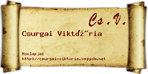 Csurgai Viktória névjegykártya