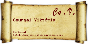 Csurgai Viktória névjegykártya