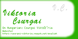 viktoria csurgai business card